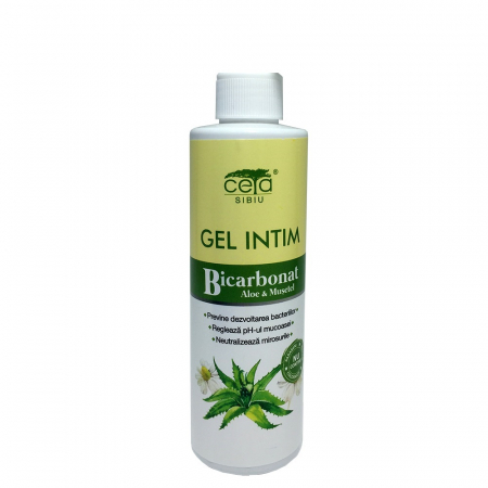 Toate Produsele - Gel intim cu Bicarbonat, Aloe si Musetel, 200 ml