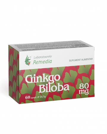 Memeorie & Concentrare - GINKGO-80MG-60-CPS_front