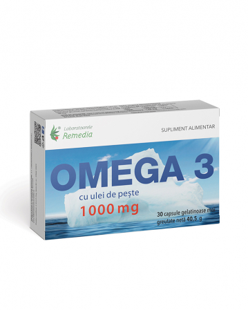 Sanatate zilnica - OMEGA-3-1000-30-CPS-remedia