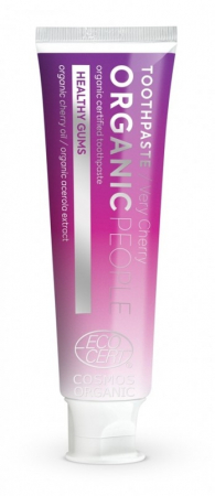 Eurobio Lab OŰ (8 produse) - Pasta_de_dinti_bio_Very_Cherry,_cu_extract_de_acerola_si_cirese,_85g_-_Organic_People