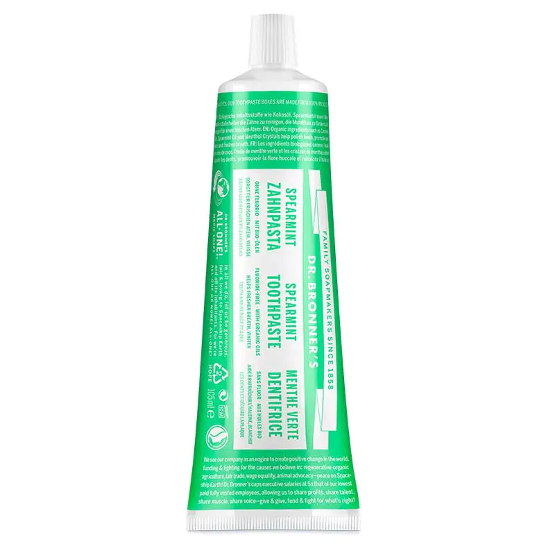 Toate Produsele - Pasta de Dinti Organica, Menta Dulce (Spearmint), 140 gr