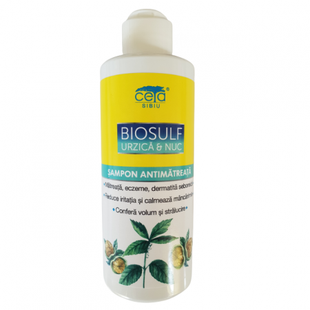 Ingrijire par - Sampon Atimatreata cu Biosulf, Urzica si Nuc, 200 ml