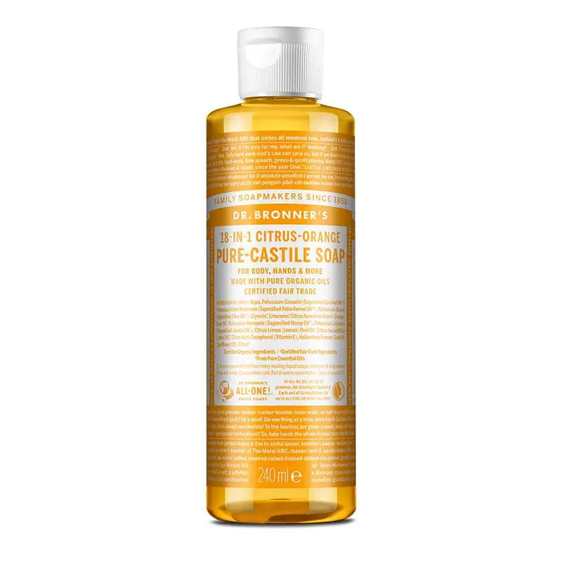 Organic Corner - Sapun Organic de Castilia 18-in-1, Citrice, 240 ml