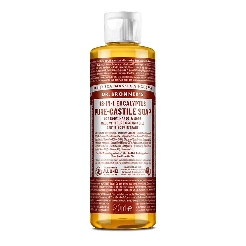 Organic Corner - Sapun Organic de Castilia 18-in-1, Eucalipt (Lichid) - 240 ml