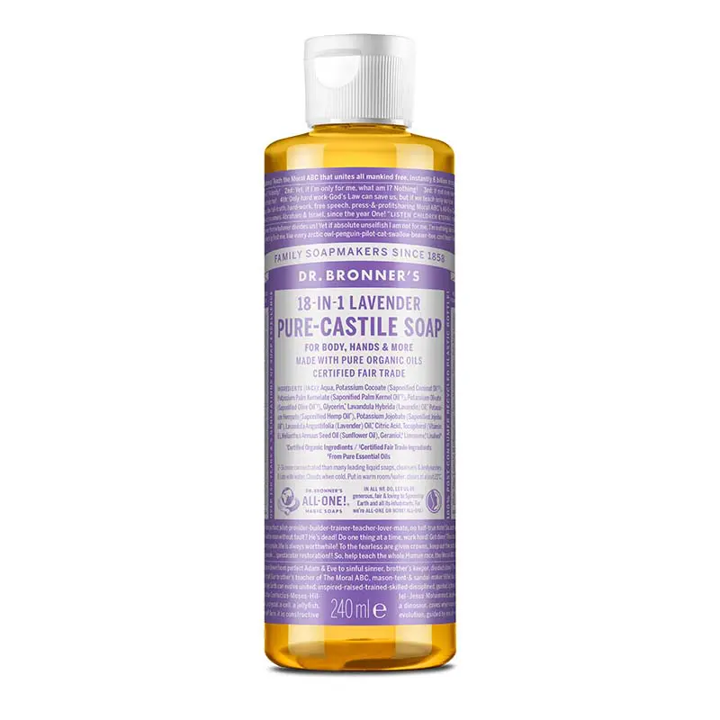 Sapun Organic de Castilia 18-in-1, Lavanda, 240 ml