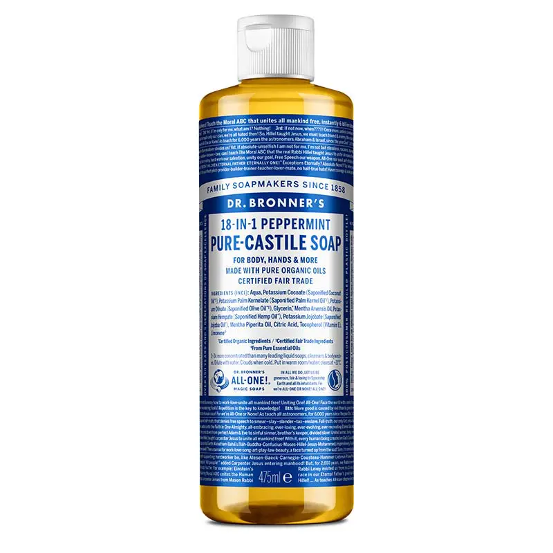 Organic Corner - Sapun Organic de Castilia 18-in-1, Menta, 475 ml