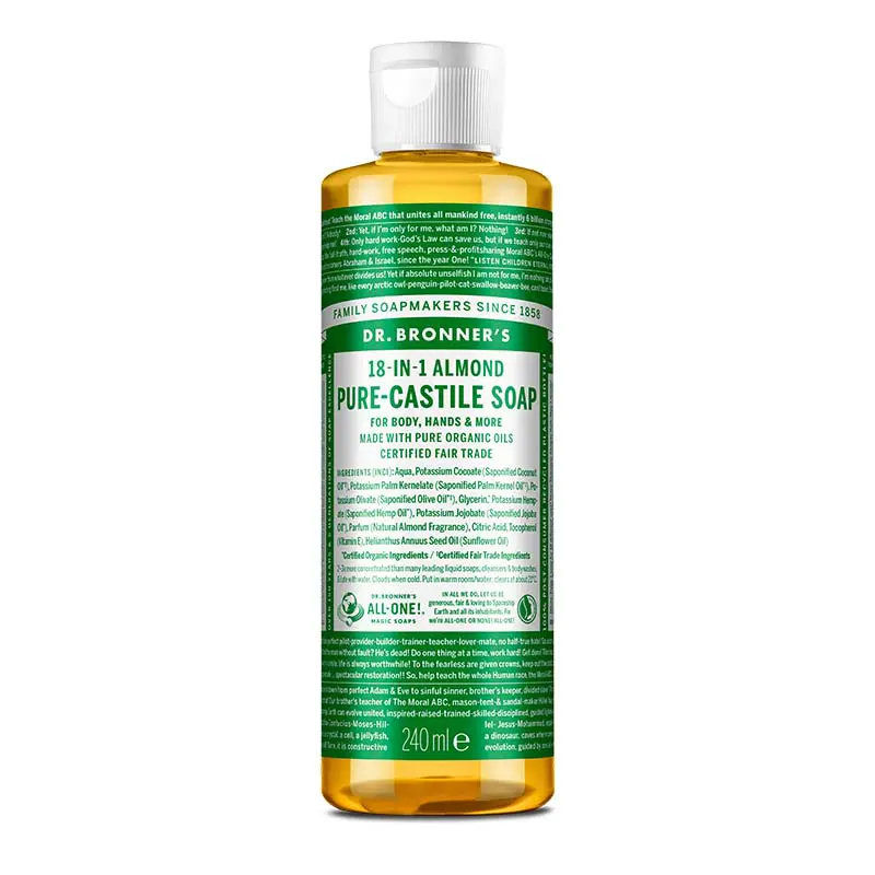 Organic Corner - Sapun Organic de Castilia 18-in-1, Migdale, 240 ml
