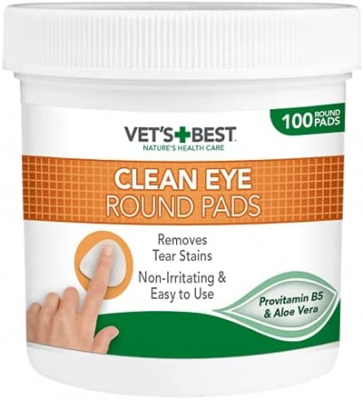 Vet's Best (8 produse) - Clean Eye - Servetele Umede pentru Igiena Ochilor, 100buc, Vet's Best