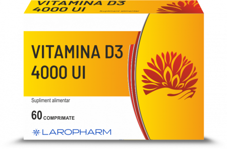 Toate Produsele - Vitamina D3 4000 UI * 60 cpr.