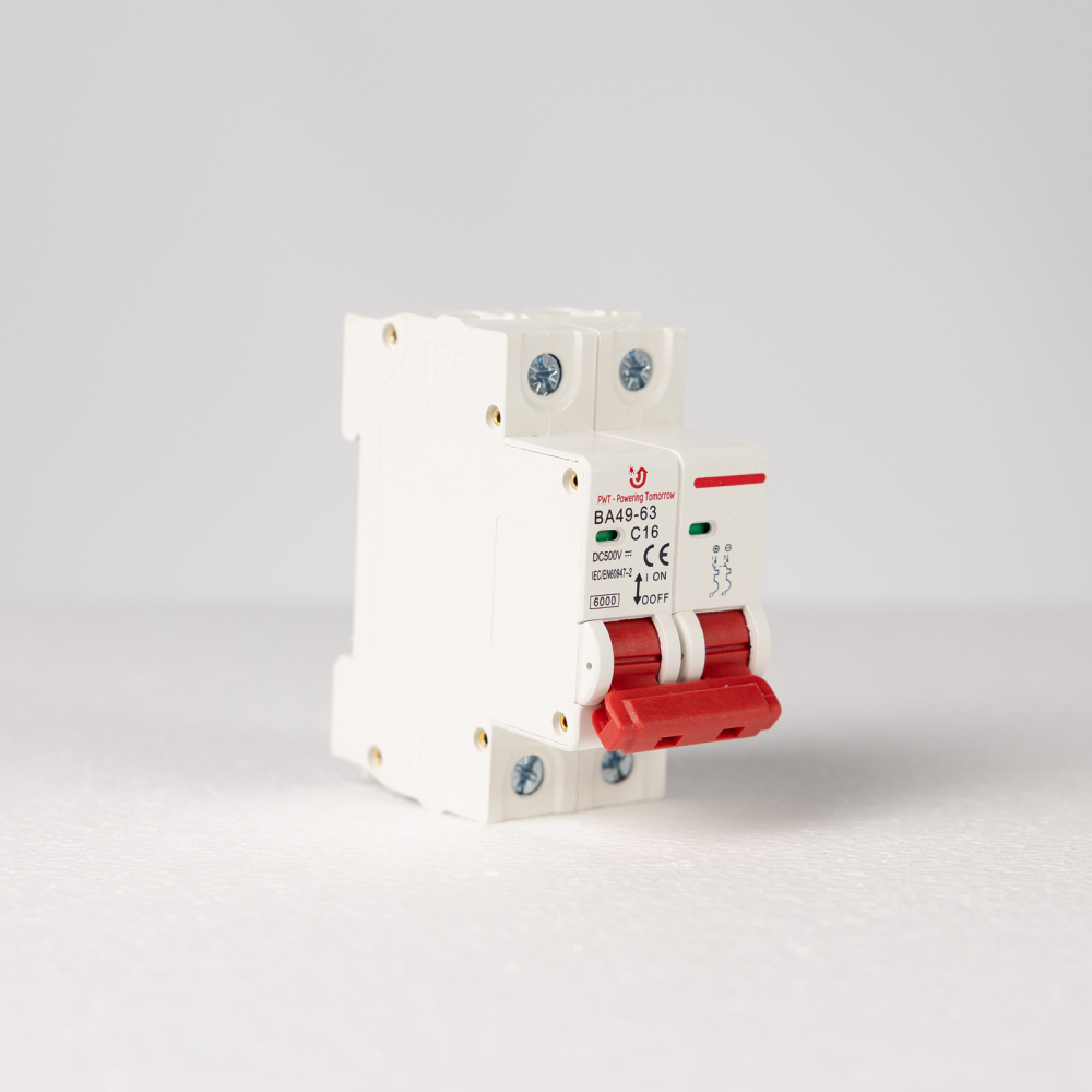 Siguranță Automată DC 500V, 16A, 2 Poli (2P), Întrerupător Magnetotermic Fotovoltaic [2]