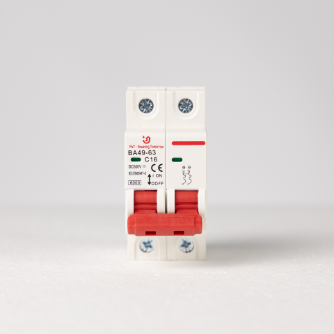 Materiale & Accesorii Instalatii Fotovoltaice - Siguranță Automată DC 500V, 16A, 2 Poli (2P), Întrerupător Magnetotermic Fotovoltaic