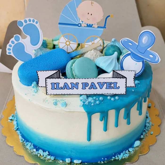 Tort Botez Baby Blue [1]