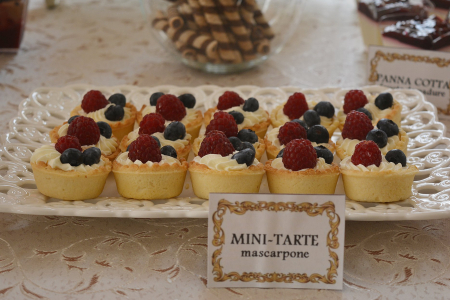 Prajituri Candy Bar - Mini Tarte Mascarpone&Fructe Padure