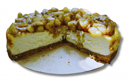 Cheesecake - Sectiune tort apple cinnamon cheesecake