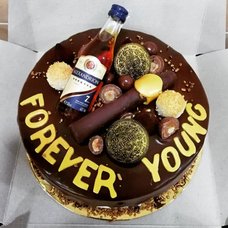Torturi personalizate - Tort Personalizat Forever Young | Hedonic Sweets