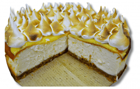 Cheesecake - Sectiune tort lemon meringue cheesecake