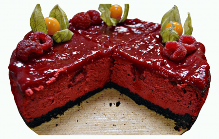 Cheesecake - Raspberry Red Velvet cheesecake