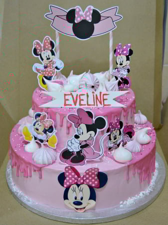 Torturi evenimente - Tort Botez Minnie Mouse