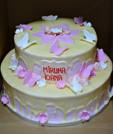 Torturi botez - Tort Botez Butterfly Baby