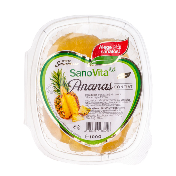 Ananas confiat 100gr - Sano Vita [1]