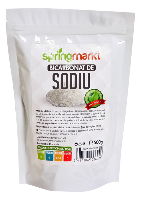Bicarbonat de sodiu alimentar 500gr - Springmarkt [1]