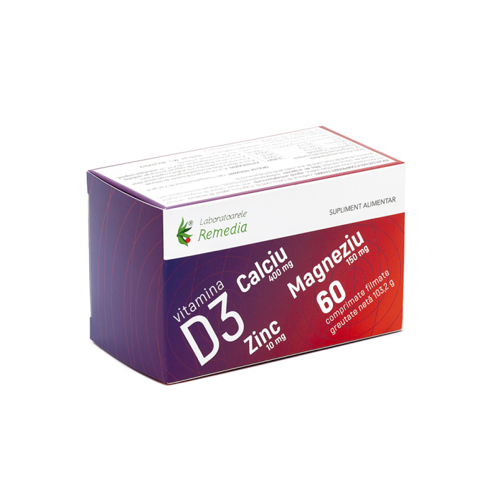 Ca+mg+zn+d3 60cpr - Remedia [1]