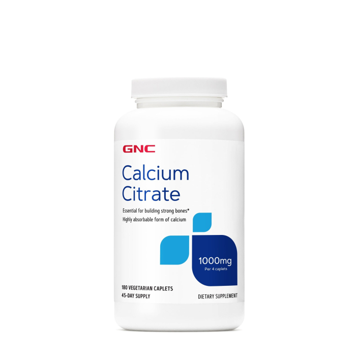 Calciu citrat 1000mg 180cps vegetale - Gnc [1]