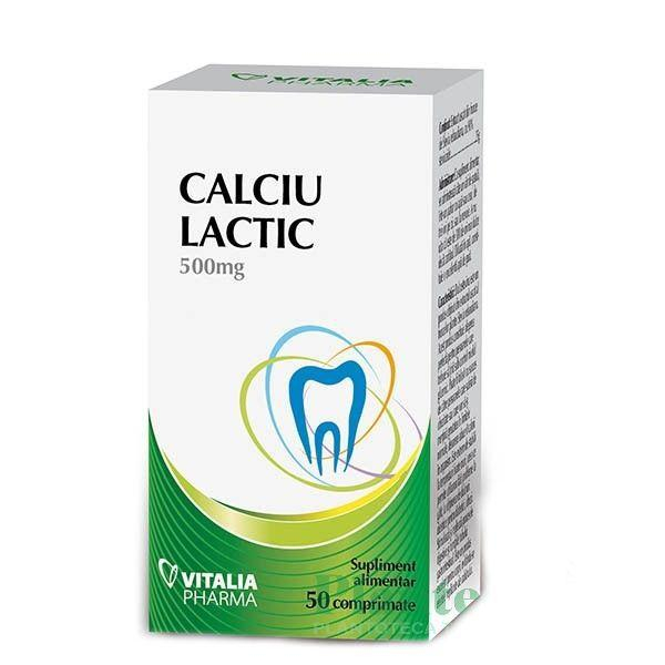 Calciu lactic 50cpr - Vitalia Pharma [1]