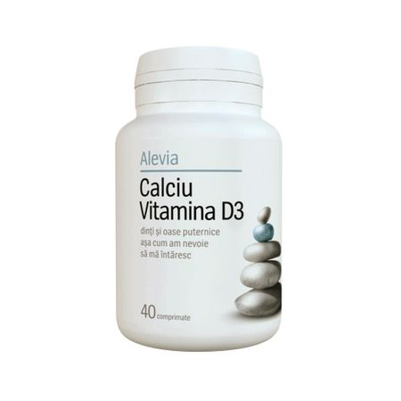 Calciu+vit. d3 40cpr - Alevia [1]