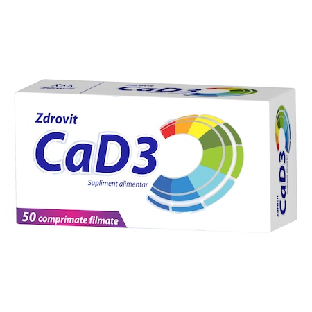 Calciu+vit d3 50cpr - Zdrovit [1]