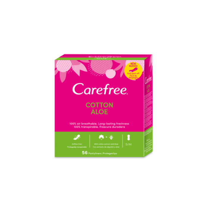 Carefree cotton aloe pantyliners 56buc - Johnson&Johnson [1]
