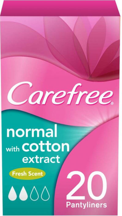 Carefree cotton fresh pantyliners 20buc - Johnson&Johnson [1]