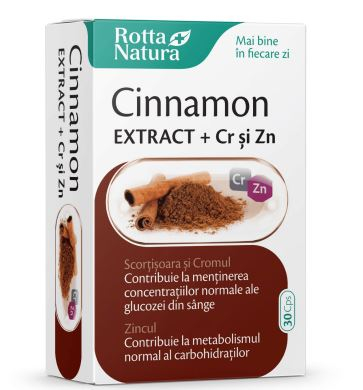 Cinnamon extract+crom si zinc 90cps - Rotta Natura [1]