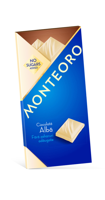 Ciocolata alba f.zahar monteoro 90gr - Sly Nutritia [1]