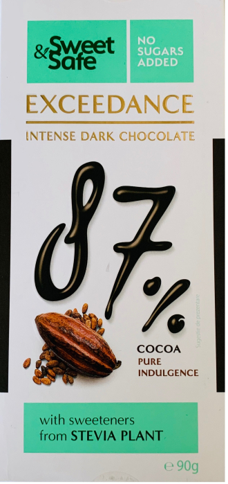 Cioc.intens amaruie 87%ind.stevie 90gr - Sly Nutritia [1]