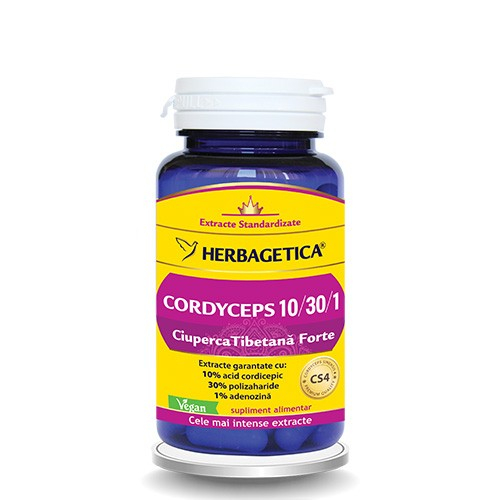 Cordyceps ciuperca tibetana forte  30cps - Herbagetica [1]