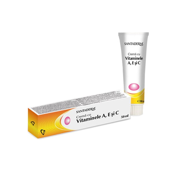 Crema cu vitamina a+e+c 50ml santaderm - Vitalia Pharma [1]
