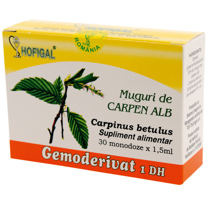 Gemoderivat muguri carpen alb 1,5ml*30mdz - Hofigal [1]
