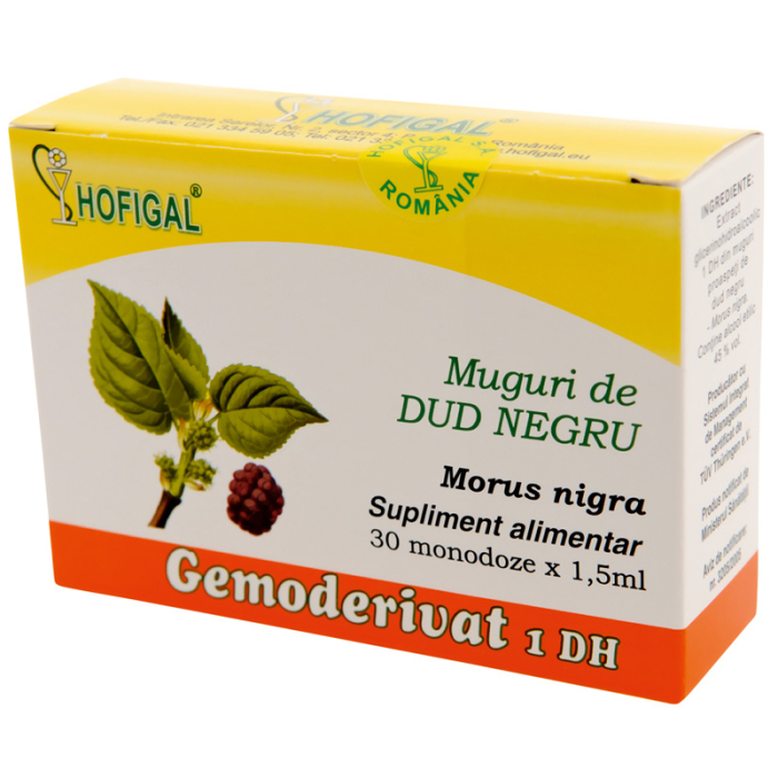 Gemoderivat muguri dud negru 1,5ml*30mdz - Hofigal [1]