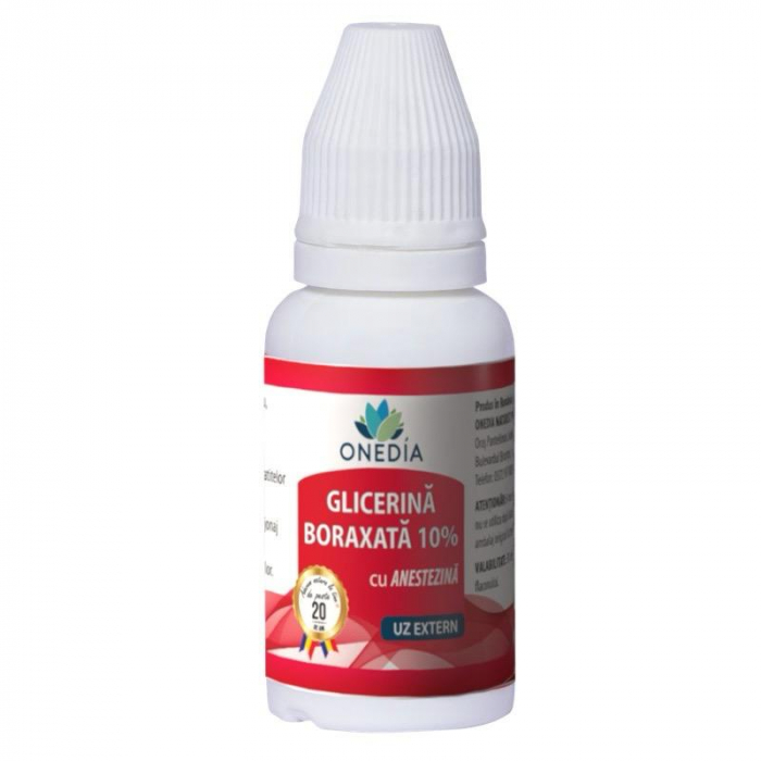 Glicerina Boraxata 10% Anestezina 20gr - Onedia [1]