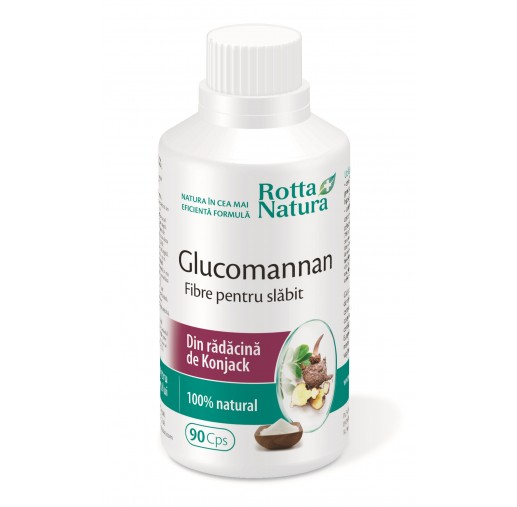 Glucomannan fibre slabit 90cps - Rotta Natura [1]