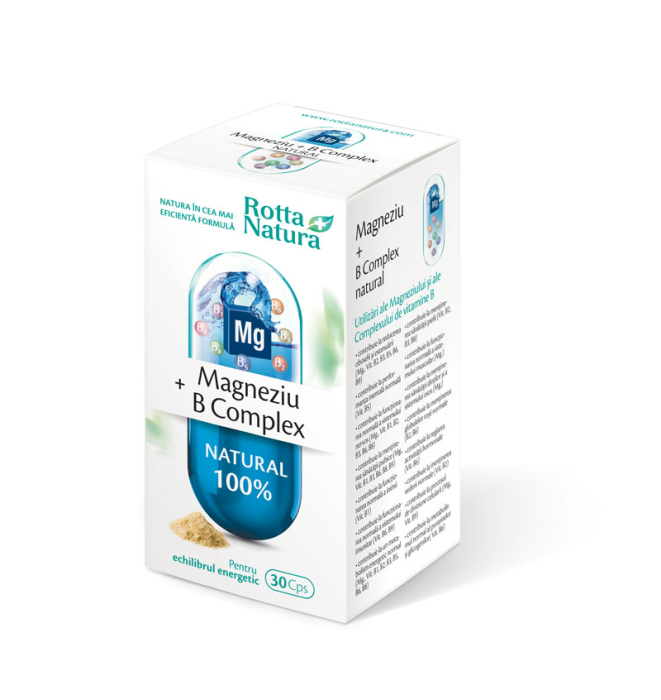 Magneziu+b complex natural 30cps - Rotta Natura [1]