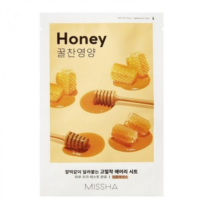 Masca cu miere pentru luminozitate Airy Fit, 19g - Missha [1]