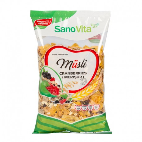 Musli cranberries (merisor) 400gr - Sano Vita [1]