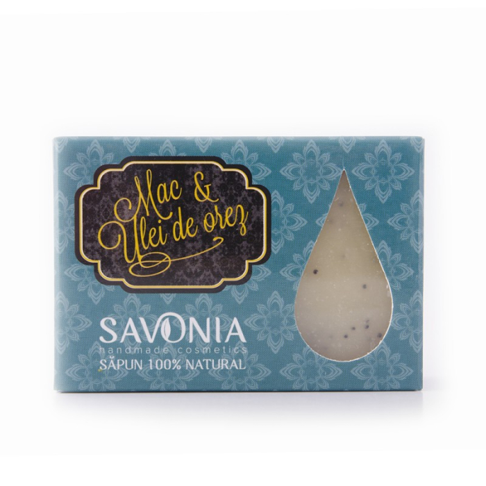 Sapun mac&ulei de orez 90gr - Savonia [1]