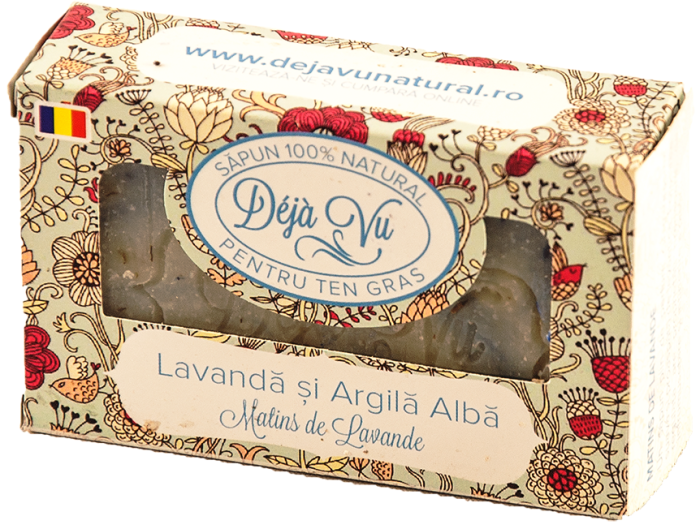 Sapun natural lavanda&argila alba 90gr - Deja Vu [1]
