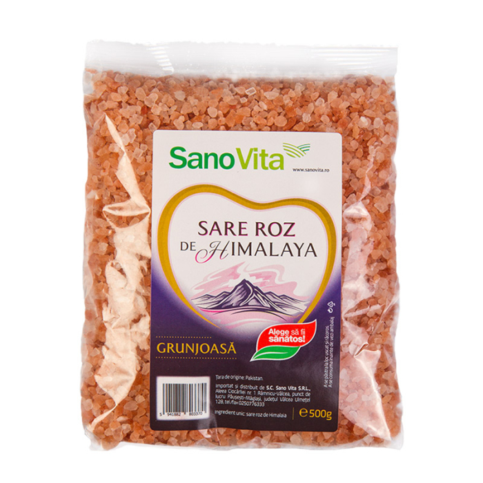Sare roz himalaya grunjoasa 500gr - Sano Vita [1]