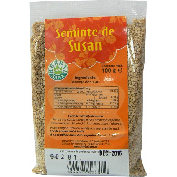 Seminte de  susan, 100gr - Herbavit [1]