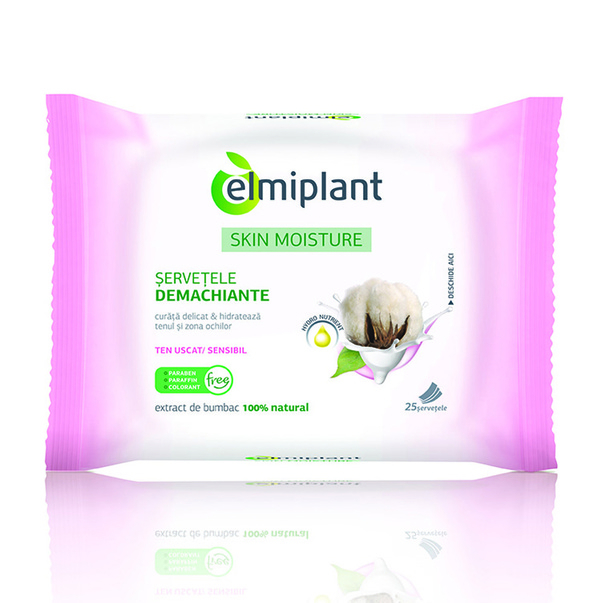 Skin moisture servetele dem. tus 25buc - Elmiplant [1]