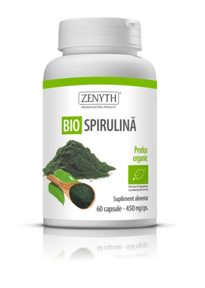 Spirulina 450mg (bio) 60cps - Zenyth Pharmaceuticals [1]